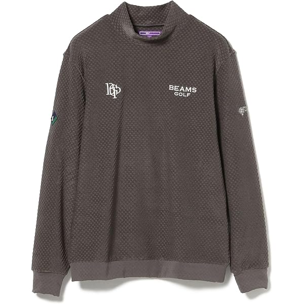 Amazon | [ビームスゴルフ] L/Sニット PURPLE LABEL チェックフロント